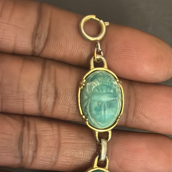 Vintage Scarab Bracelet - Picture 2 of 10